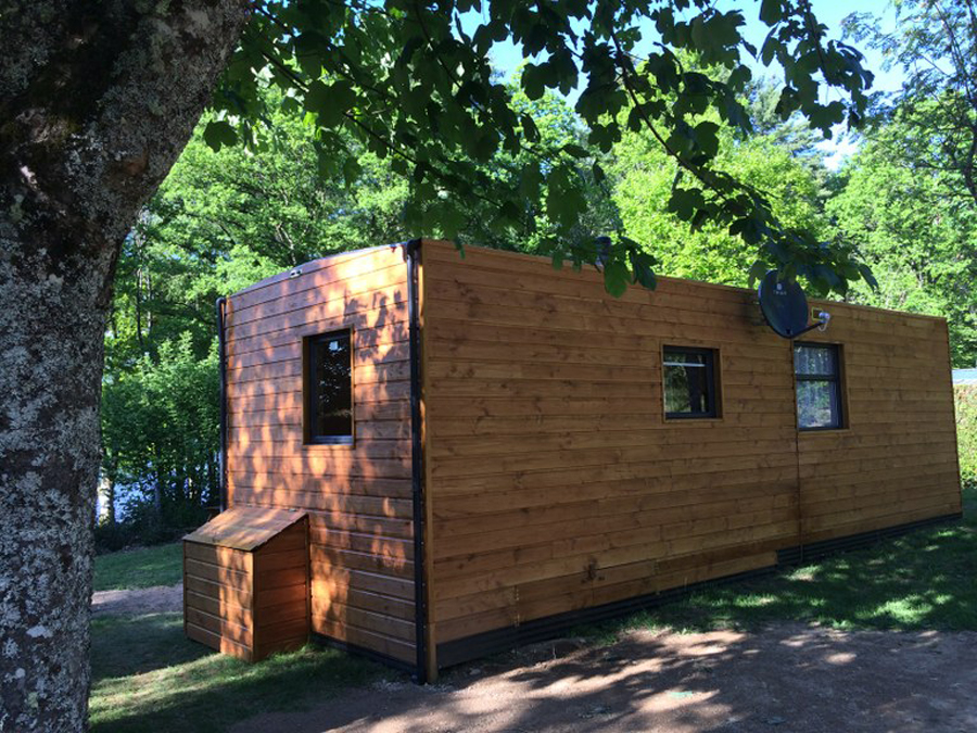 Mobil home-Clair de Lune-Cabane verte