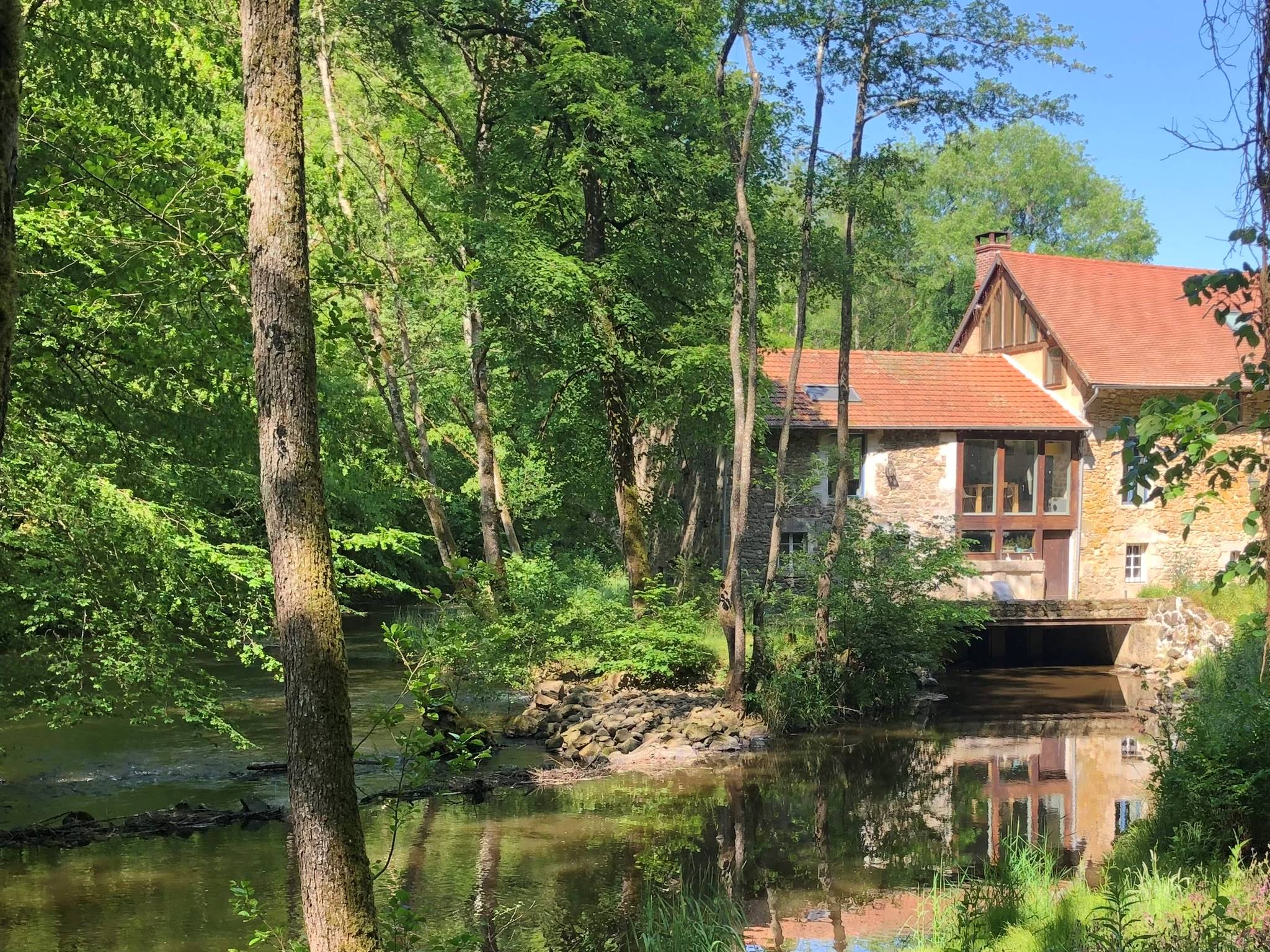 Vue sur le moulin