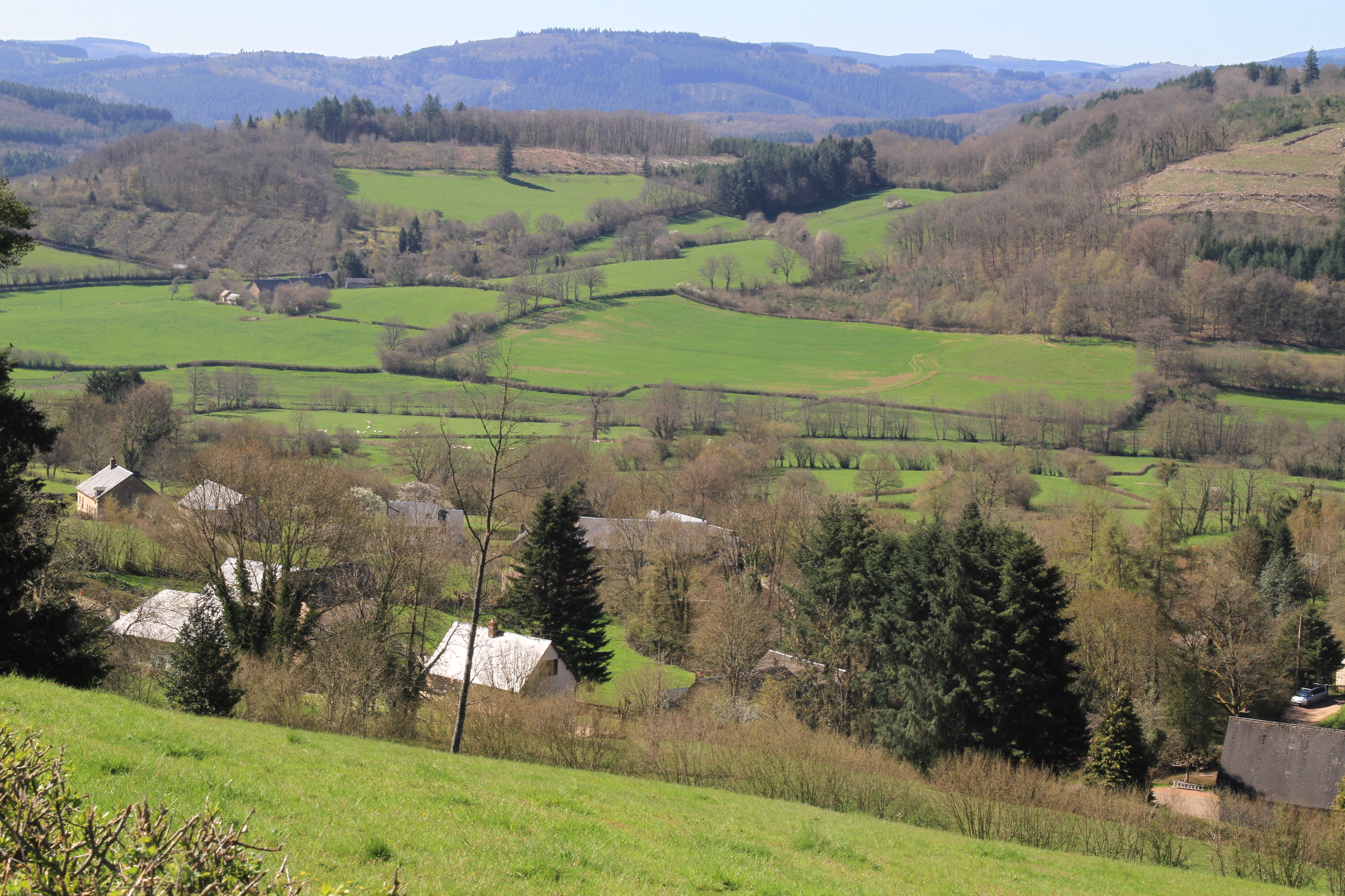 Paysage Cussy en Morvan